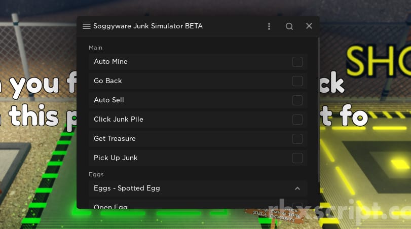 Junk Simulator: Auto Farm, Auto Eggs, Auto Sell