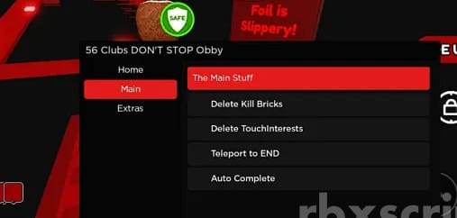 DON'T STOP Obby: Godmode, Teleport To End & More Mobile Script