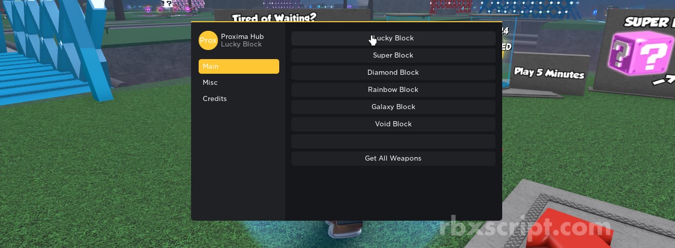 LUCKY BLOCKS Battlegrounds: Get Weapons, Spawn Blocks, Walkspeed