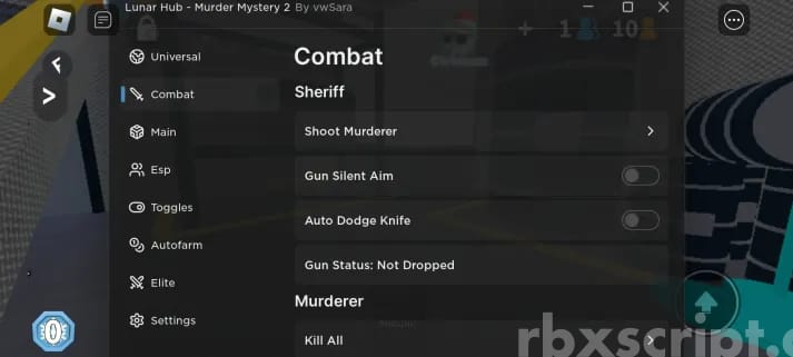 Murder Mystery 2: Silent Aim, Kill All, Esp Mobile Script