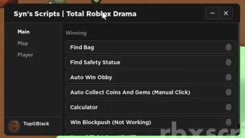 Total Roblox Drama Script - Auto Win, TP To Coin/Gems & More