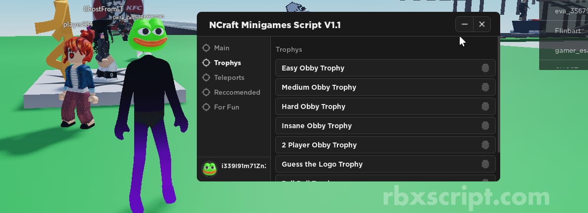 Ncraft's Hangout: Teleports, Inf Yield, Remove Safe Barriers
