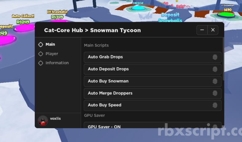 Snowman Tycoon: Auto Merge Droppers, Auto Grab Drops, Auto Deposit