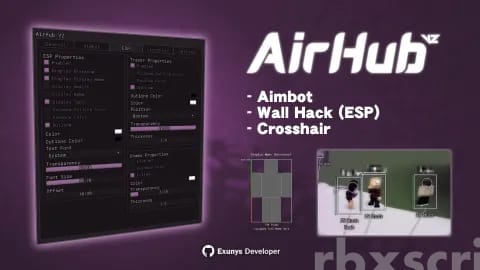 AirHub V2: Aimbot, Esp, Crosshair