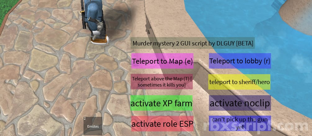 Murder Mystery 2: Auto Farm XP, Esp, Teleport to map