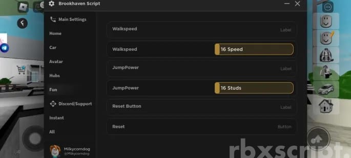 Brookhaven: Speed Hack, Jump Power Mobile Script