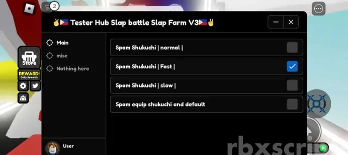Slap Battles: Spam Functions Mobile Script