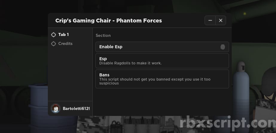 Phantom Forces: Enable Esp