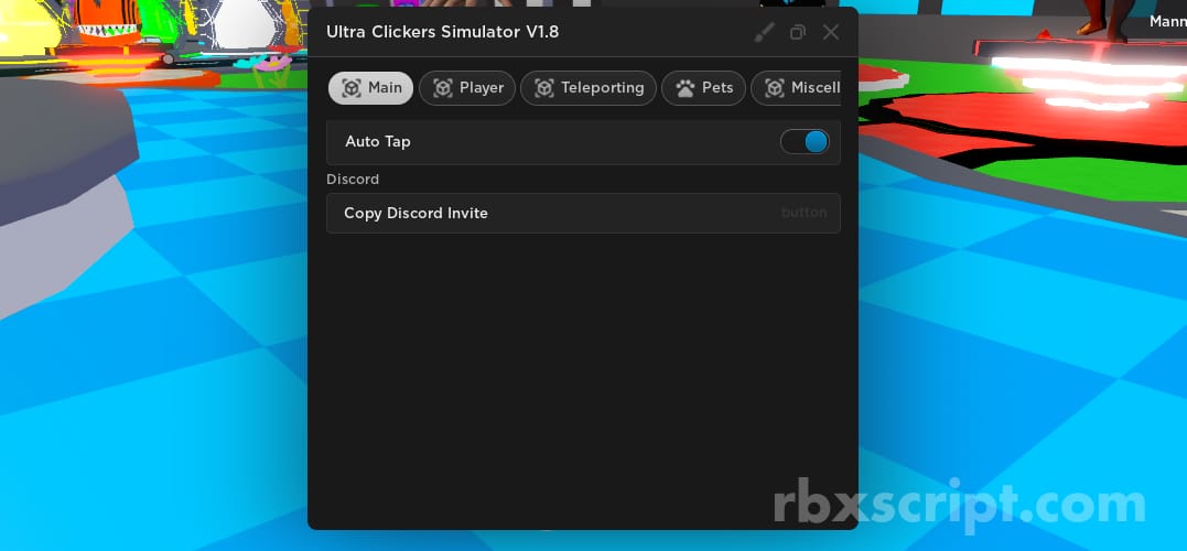 Ultra Clickers Simulator: Auto Tap, Teleports, Noclip