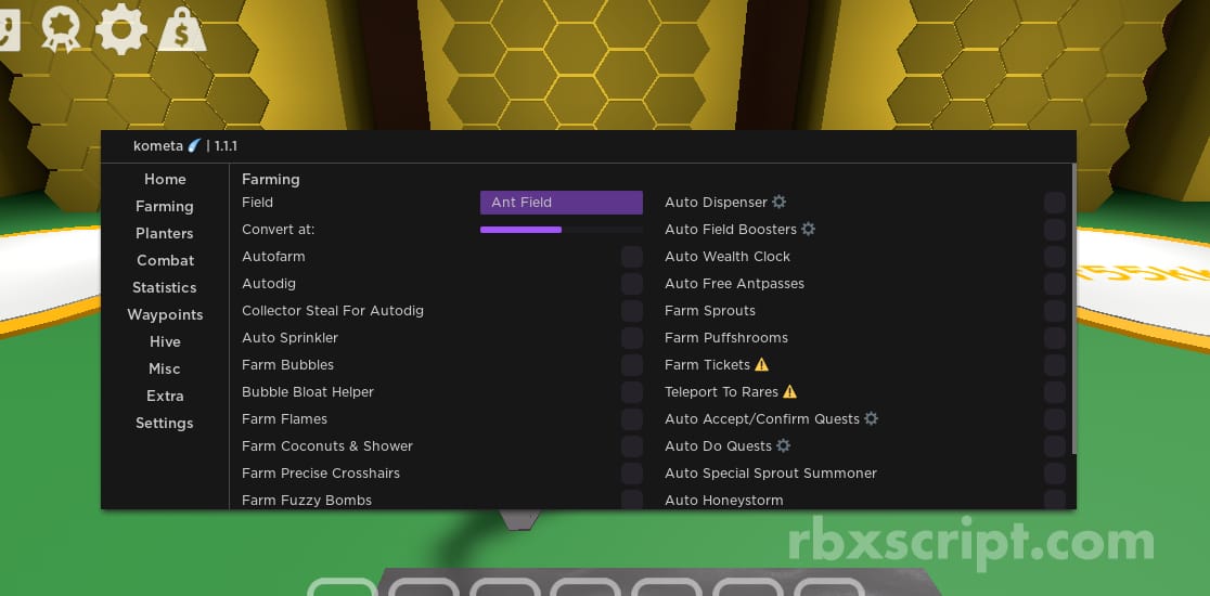 Bee Swarm Simulator: Auto Farm, Auto Dig, Auto Sprinkler