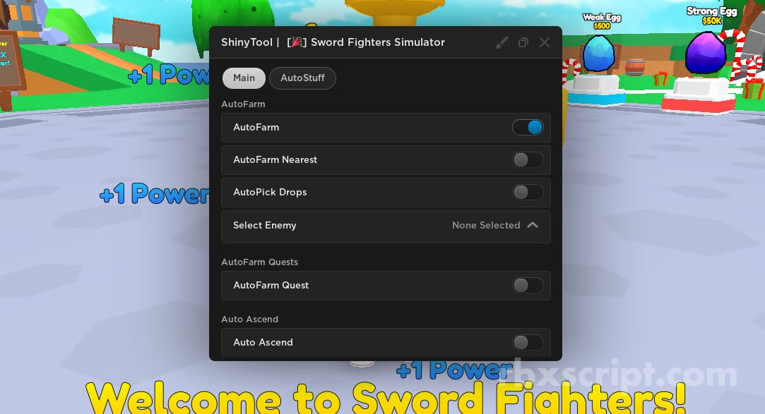 Sword Fighters Simulator: AutoFarm Nearest, AutoPick Drops & More