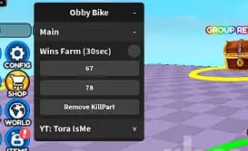 Obby But You're on a Bike: Win Farm, Remove Killpart Mobile Script