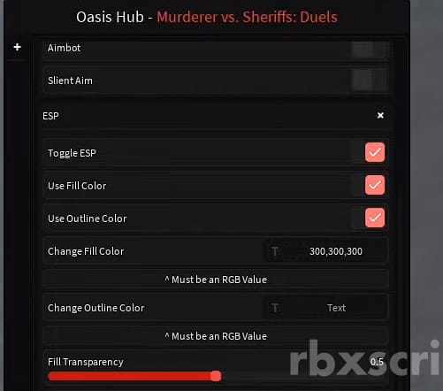 Murderers VS Sheriffs Duels Script, Hitbox, ESP