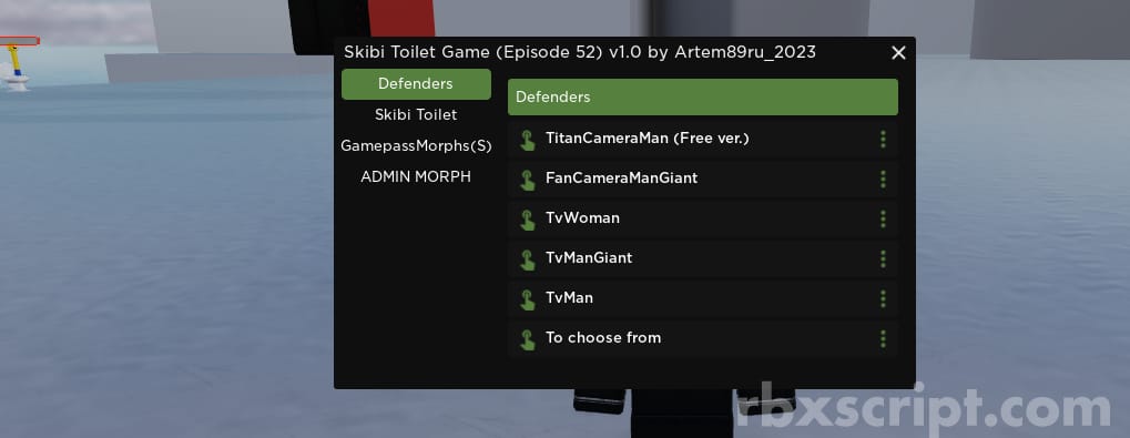 Skibi Toilet Game: Free Gamepasses, Free Morphs