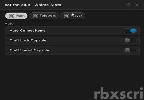 Anime Slots: Teleport, Auto Collect Items & More
									