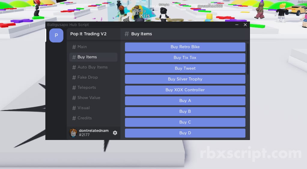 Pop It Trading: Teleports, Fake Drop, Buy Items