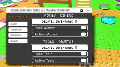 Climb 2000 Stairs to VIP Obby: Kill All, Dupe Money, Active Tools Mobile Script