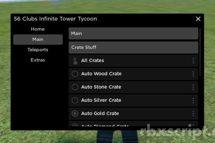 Infinite Tower Tycoon: All Crates, All Keys, Teleport Menu