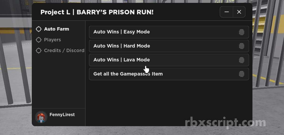 BARRY'S PRISON RUN: Auto Win, Get All Gamepasses, Walkspeed Mobile Script