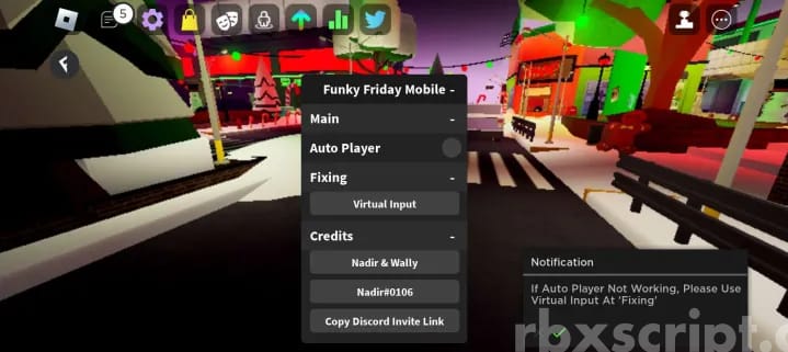 Funky Friday: Auto Play, Virtual Input Mobile Script