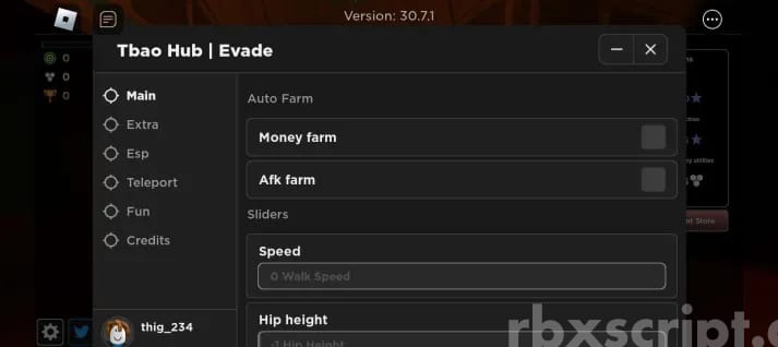 Evade: Xp Auto Farm, Afk Farm, Esp Mobile Script