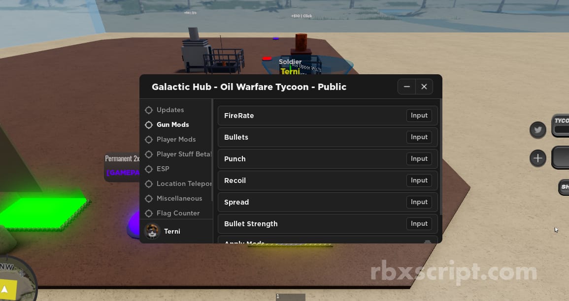 Oil Warfare Tycoon: Gun Mods, Player Mods & More!