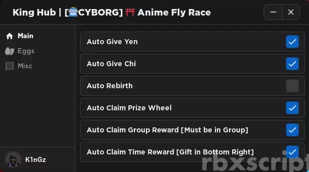 NEW] Roblox Anime Fly Race Script - Auto Farm