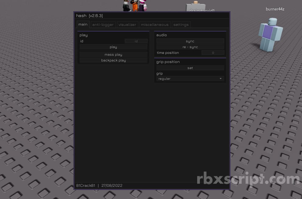 Roblox Universal Script [Boombox visualizer]