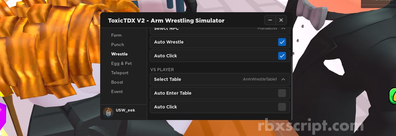 Arm Wrestle Simulator: Auto Click, Auto Craft, Auto Open