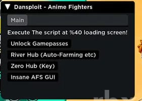 Anime Fighters Simulator: Free Gamepasses, River Hub, Auto Farm Mobile Script