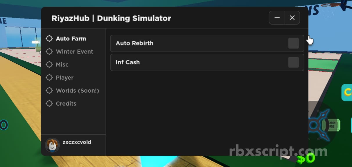 Dunking Simulator: Inf Money, Auto Rebirth & More Mobile Script
