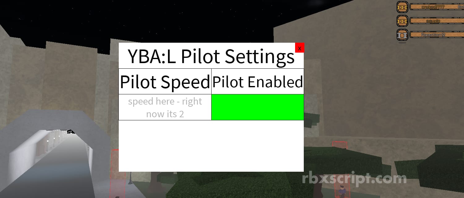 YBA:L: Fly Pilot
									
