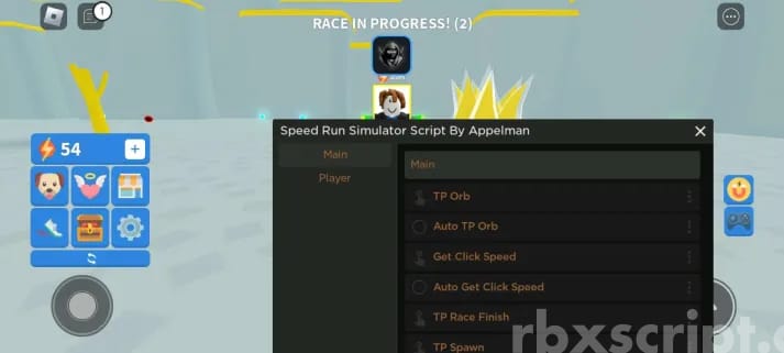 Speed Run Simulator: Auto Farm Orbs, Get Click Speed & More Mobile Script