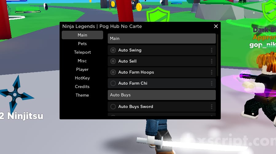 Ninja Legends: Auto Collect Hoops, Teleports & More