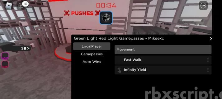 Red Light, Green Light: Fast Walk, Gamepasses, Inf Yield Mobile Script