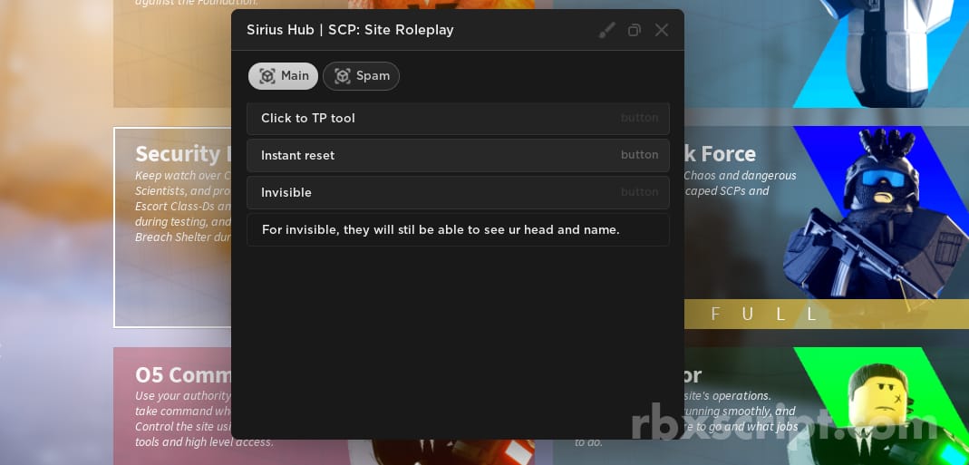 SCP: Site Roleplay - Roblox