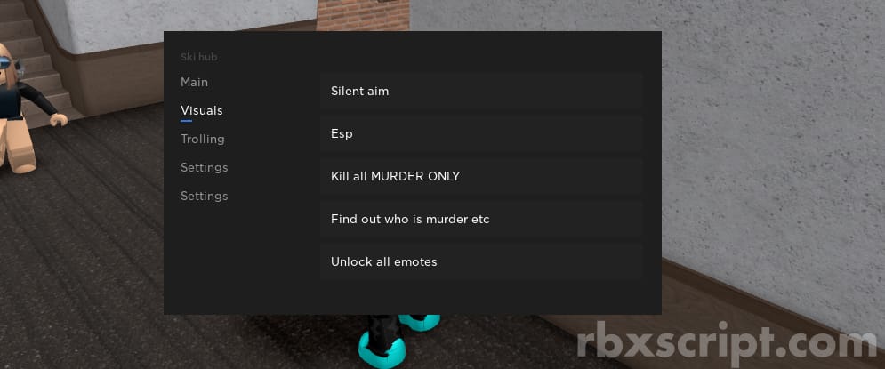 Murder Mystery 2: Silent Aim, Unlock All Emotes, Kill All