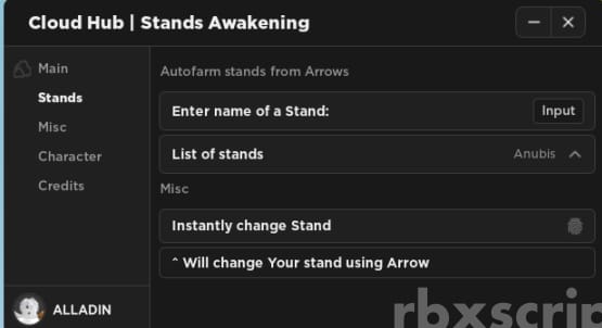 Stands Awakening script - Roblox-Scripter