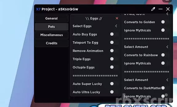 Pet Simulator X: Auto Open Eggs, Ignore Rarities & More
												