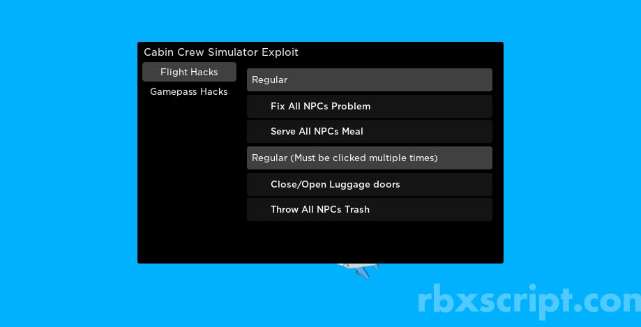 Cabin Crew Simulator: Get Gamepasses, Fix All NPC'S problem, Serve all NPC'S Meal