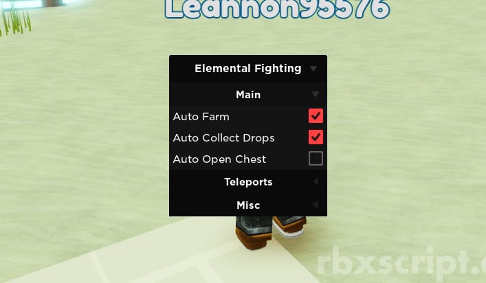 Elemental Fighting Simulator: Auto Collect Drops, Auto Farm, Teleports