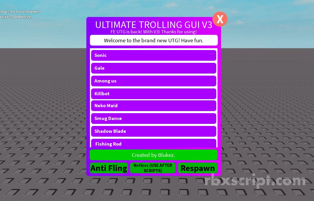 Universal Trolling GUI
