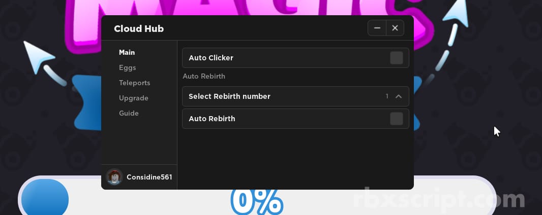 Magic Clicker: Auto Rebirth, Auto Hatch, Auto Click