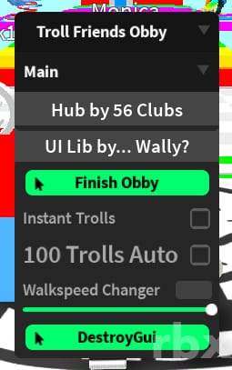 Troll Friends Obby: Instant Finish, Auto Farm, Regular Auto Farm