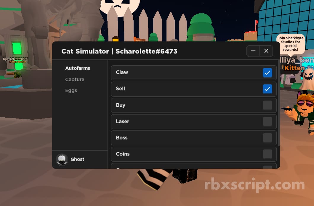 Cat Simulator: Auto Claw, Auto Sell, Auto Buy