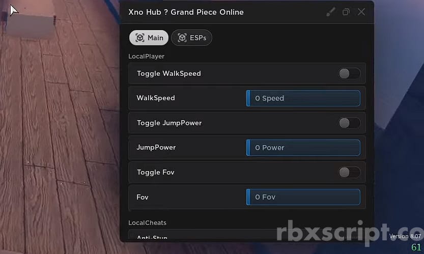 Grand Piece Online [HitBox Size Changer] Scripts