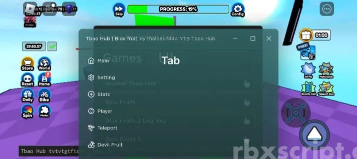 Blox Fruits: Auto Stats, Auto Dungeon, Teleports Mobile Script