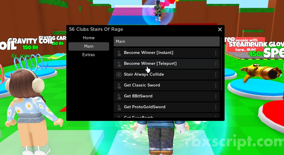 Stairs Of RAGE: Auto Win, Get Items, Delete Products