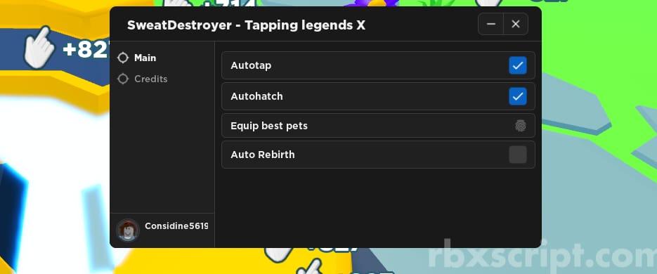 Tapping Legends X: Auto Equip Best, Auto Rebirth, Auto Tap