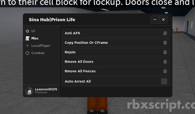 Prison Life: Get Keycard, Remove All Fences, Walkspeed